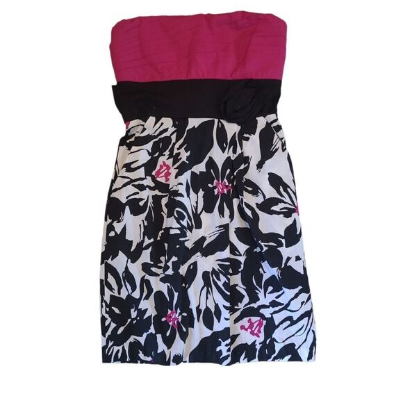 Speechless strapless dress Pink black size 3 - Picture 1 of 3